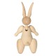 Wood Carving Miss Rabbit Figurines Joints Puppets Animal Art Home Decoration Crafts