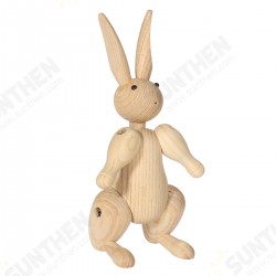 Wood Carving Miss Rabbit Figurines Joints Puppets Animal Art Home Decoration Crafts Wood Carving Miss Rabbit Figurines Joints Puppets Animal Art Home Decoration Crafts