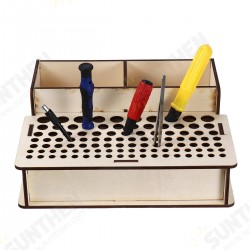 Wooden Pigment Paint Bottles Rack Organizer Epoxy Tool Storage Model Box Wooden Pigment Paint Bottles Rack Organizer Epoxy Tool Storage Model Box