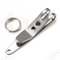EDC Mini Clip Flashlight Clip Money Cash Holder Key Chain Clip With Ring EDC Mini Clip Flashlight Clip Money Cash Holder Key Chain Clip With Ring