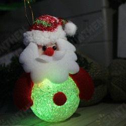 10*12CM Lovely Christmas Luminous Pendant Dolls Santa Claus/Snowman/Bear/elk Christmas Home Decoration 10*12CM Lovely Christmas Luminous Pendant Dolls Santa Claus/Snowman/Bear/elk Christmas Home Decoration
