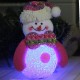 10*12CM Lovely Christmas Luminous Pendant Dolls Santa Claus/Snowman/Bear/elk Christmas Home Decoration