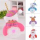 10*12CM Lovely Christmas Luminous Pendant Dolls Santa Claus/Snowman/Bear/elk Christmas Home Decoration