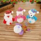 10*12CM Lovely Christmas Luminous Pendant Dolls Santa Claus/Snowman/Bear/elk Christmas Home Decoration