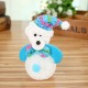 10*12CM Lovely Christmas Luminous Pendant Dolls Santa Claus/Snowman/Bear/elk Christmas Home Decoration