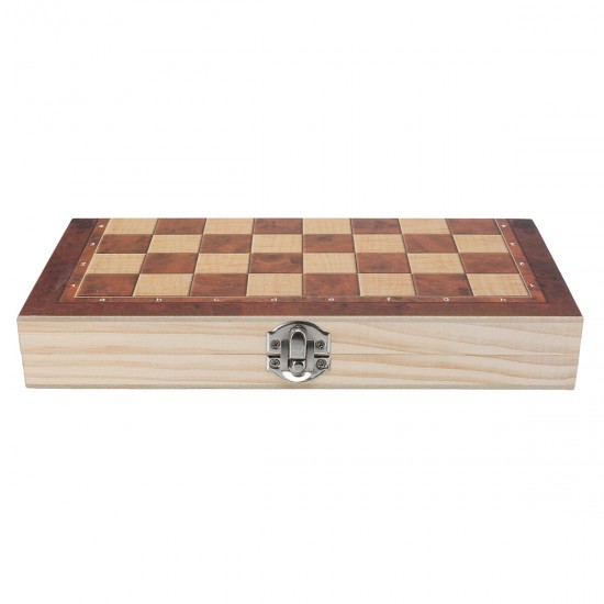 3 In 1 Foldable Chess Set Chess Board Backgammon International Checkers