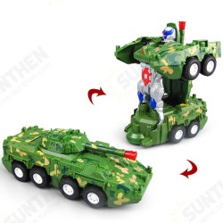 Kids Electric Toys Transforming Armored Vehicle Car with LED Light Music Sound Children Gift Kids Electric Toys Transforming Armored Vehicle Car with LED Light Music Sound Children Gift