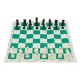 Plastic Gambit Tournament Chess Set Roll-up Mat And Bag Camping Travel Gifts Portable Travelling New Roll Board Chess