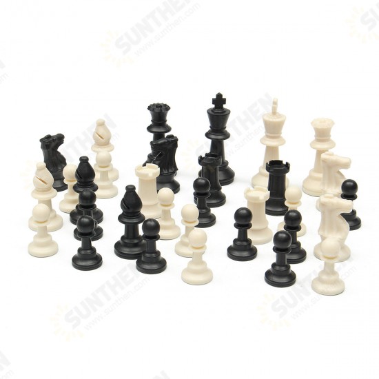 Plastic Gambit Tournament Chess Set Roll-up Mat And Bag Camping Travel Gifts Portable Travelling New Roll Board Chess