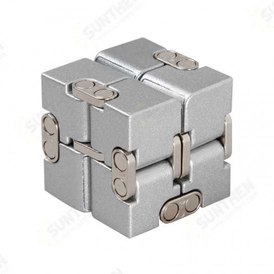 Premium Aluminium Alloy Infinity Cube Deformation Magical Cube Fidget Toys EDC Stress Relief Toy