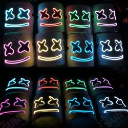 DJ Marshmallo LED Mask Luminous Helmet DIY Bar Music Party Masks Cosplay Props DJ Marshmallo LED Mask Luminous Helmet DIY Bar Music Party Masks Cosplay Props