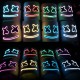 DJ Marshmallo LED Mask Luminous Helmet DIY Bar Music Party Masks Cosplay Props