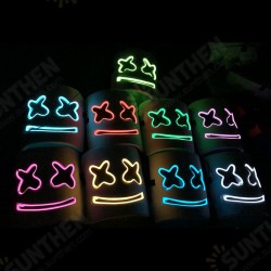 DJ Marshmallo LED Mask Luminous Helmet DIY Bar Music Party Masks Cosplay Props DJ Marshmallo LED Mask Luminous Helmet DIY Bar Music Party Masks Cosplay Props