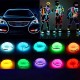 Glow EL Wire Cable LED Neon Halloween Christmas Dance Party DIY Costumes Clothing Luminous Car Light Decoration Clothes Ball Rave 1m/3m/5m