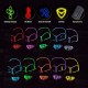 Halloween LED Mask Fluorescent Glowing Mask Cold Light Mask Party EL Mask Light Up Masks Glow In Dark