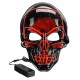 Halloween LED Mask Fluorescent Glowing Mask Cold Light Mask Party EL Mask Light Up Masks Glow In Dark