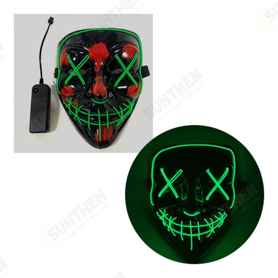 Halloween LED Mask Purge Masks Election Mascara Costume DJ Party Light Up Masks Glow In Dark 10 Colors To Choose