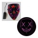 Halloween LED Mask Purge Masks Election Mascara Costume DJ Party Light Up Masks Glow In Dark 10 Colors To Choose