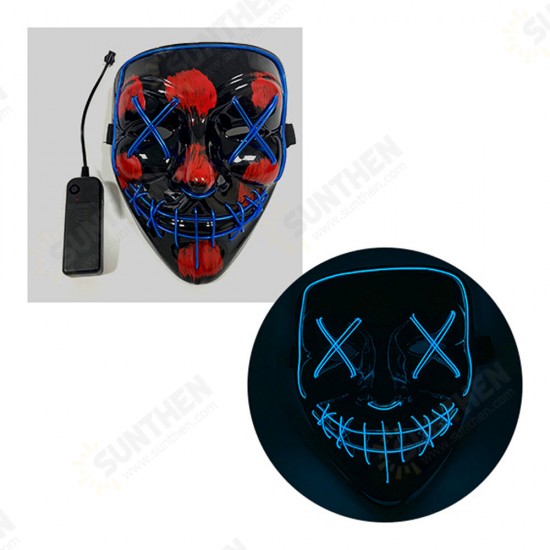 Halloween LED Mask Purge Masks Election Mascara Costume DJ Party Light Up Masks Glow In Dark 10 Colors To Choose