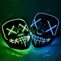 Halloween LED Mask Purge Masks Election Mascara Costume DJ Party Light Up Masks Glow In Dark 10 Colors To Choose Halloween LED Mask Purge Masks Election Mascara Costume DJ Party Light Up Masks Glow In Dark 10 Colors To Choose