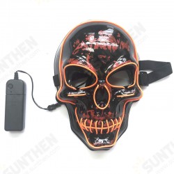 Halloween LED Mask Skull Glowing Mask Cold Light Mask Party EL Mask Light Up Masks Glow In Dark Halloween LED Mask Skull Glowing Mask Cold Light Mask Party EL Mask Light Up Masks Glow In Dark