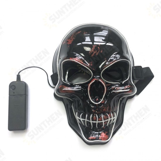 Halloween LED Mask Skull Glowing Mask Cold Light Mask Party EL Mask Light Up Masks Glow In Dark