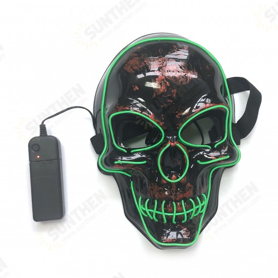 Halloween LED Mask Skull Glowing Mask Cold Light Mask Party EL Mask Light Up Masks Glow In Dark