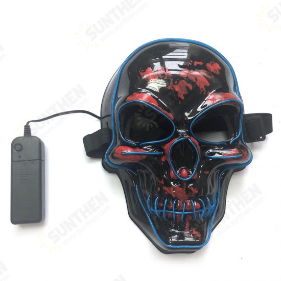 Halloween LED Mask Skull Glowing Mask Cold Light Mask Party EL Mask Light Up Masks Glow In Dark