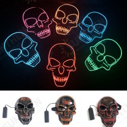 Halloween LED Mask Skull Glowing Mask Cold Light Mask Party EL Mask Light Up Masks Glow In Dark Halloween LED Mask Skull Glowing Mask Cold Light Mask Party EL Mask Light Up Masks Glow In Dark