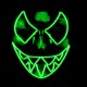 Halloween Luminous Mask LED Scary EL-Wire Mask Light Up Festival Cosplay Costume Supplies Party Mask