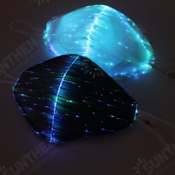 LED Colorful Luminous EL Mask Fiber Fabric Cool Mask Personality Chargeable Dustproof Halloween Glow Party KTV Props LED Colorful Luminous EL Mask Fiber Fabric Cool Mask Personality Chargeable Dustproof Halloween Glow Party KTV Props