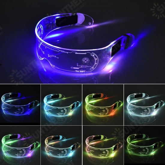 LED Glasses EL Wire Neon Party Luminous LED Glasses Light Up Glasses Rave Costume Party Decor DJ SunGlasses Halloween Decoration