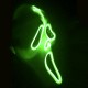 LED Glowing Mask Halloween Ghost Face Fluorescent Dance Party EL Mask Horror Thriller Glow Mask