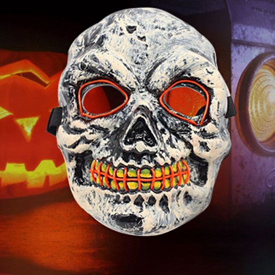 Mask Scary Glow Mask LED Mask for Halloween Mask Party Masks Neon Maske Skeleto Halloween Party Decor