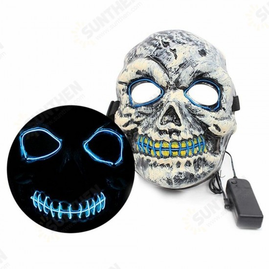 Mask Scary Glow Mask LED Mask for Halloween Mask Party Masks Neon Maske Skeleto Halloween Party Decor