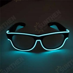 Transparent Lens Glasses Cold Light Luminous LED Luminous Glasses Party Luminous Supplies Transparent Lens Glasses Cold Light Luminous LED Luminous Glasses Party Luminous Supplies