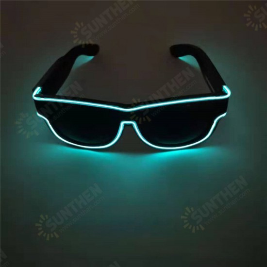 Transparent Lens Glasses Cold Light Luminous LED Luminous Glasses Party Luminous Supplies