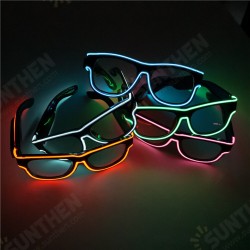Transparent Lens Glasses Cold Light Luminous LED Luminous Glasses Party Luminous Supplies Transparent Lens Glasses Cold Light Luminous LED Luminous Glasses Party Luminous Supplies