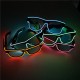 Transparent Lens Glasses Cold Light Luminous LED Luminous Glasses Party Luminous Supplies