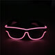 Transparent Lens Glasses Cold Light Luminous LED Luminous Glasses Party Luminous Supplies