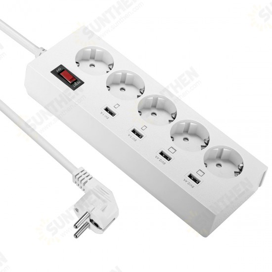 YA-30WS-5AE4U 5 Outlet Power Strip Charger with 4 USB Fast Charging Ports EU Plug