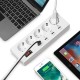 YA-30WS-5AE4U 5 Outlet Power Strip Charger with 4 USB Fast Charging Ports EU Plug