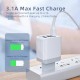 15W QC3.0 3 USB Ports US/EU/UK Plug Fast Charging Charger for Samsung Galaxy S21 Note S20 ultra Huawei Mate40 P50 OnePlus 9 Pro for iPhone 12 Pro Max