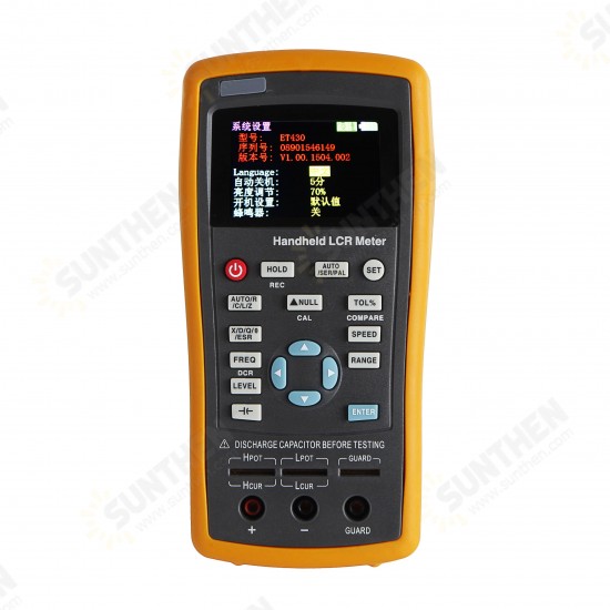 ET432 Precision Digital LCR Meter 100KHz LCR Digital Bridge Inductance Resistance Capacitance Tester East Tester Digital LCR Bridge