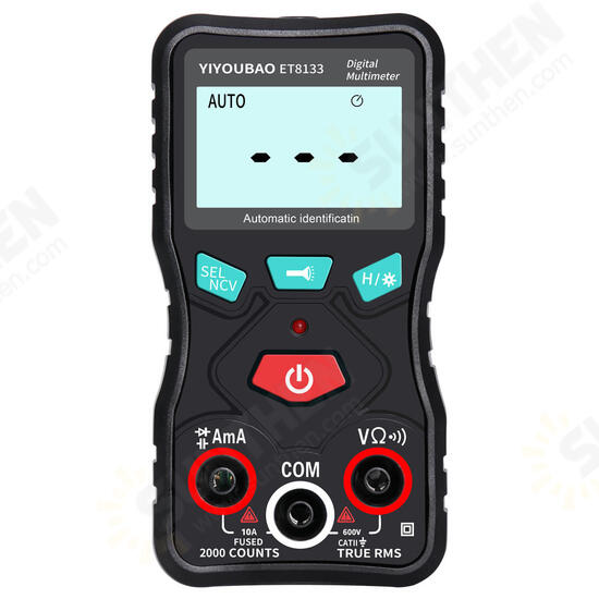 ET8133 Digital Multimeter True RMS 2000 Counts Display Auto Measure Automatic Range Digital Multimeter With NCV Resistance Diode Continuity Test