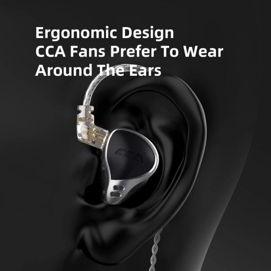 [24BA Units]CCA CA24 Balanced Armature HiFi Noise Cancelling In-ear Headset Detachable 3.5mm Wired Gaming Music Earphone
