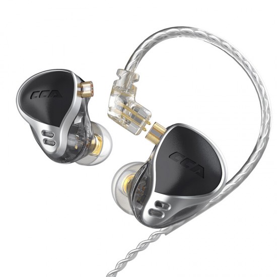 [24BA Units]CCA CA24 Balanced Armature HiFi Noise Cancelling In-ear Headset Detachable 3.5mm Wired Gaming Music Earphone