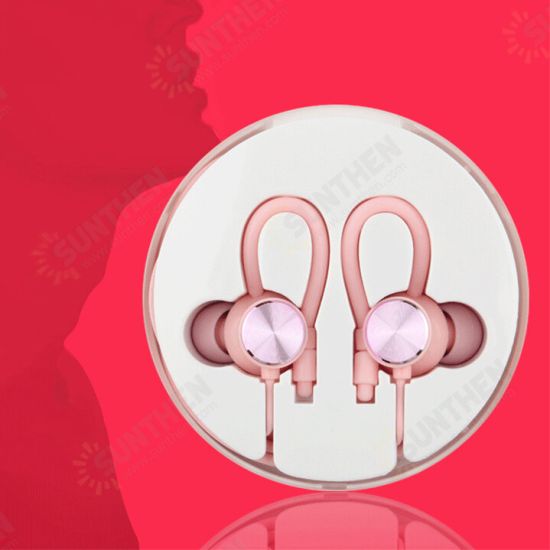 3.5mm Plug In-ear Earphone Heavy Bass Wired Control Headphone HIFI Sport Headset with Mic for iPhone