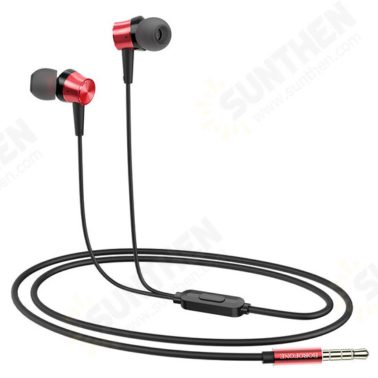 BM52 Wire-controlled Headset Portable In-ear Sports Stereo Hifi Headphones with Mic BM52 Wire-controlled Headset Portable In-ear Sports Stereo Hifi Headphones with Mic