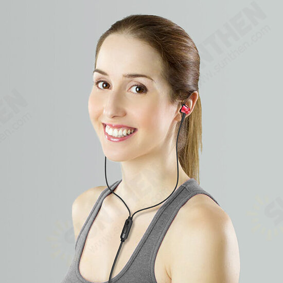 BM52 Wire-controlled Headset Portable In-ear Sports Stereo Hifi Headphones with Mic